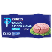 Princes Tonno a Pinne Gialle al Naturale 2 x 160 g