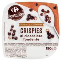 Carrefour Yogurt al Cocco con Crispies al Cioccolato fondente
