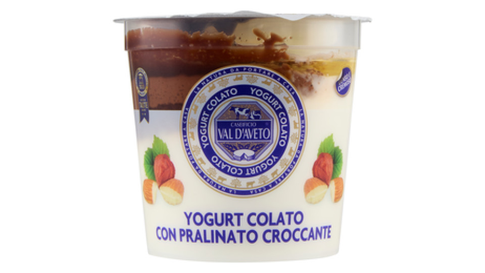 Caseificio Val d'Aveto lo Yogurt Colato con Pralinato Croccante