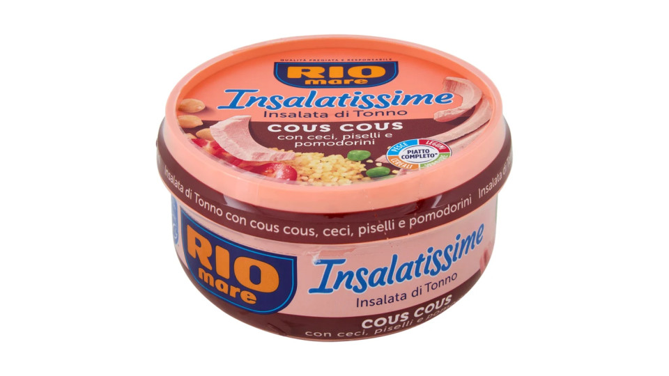Rio Mare - Insalatissime, Cous Cous Con Tonno, Ceci, Piselli E Pomodorini