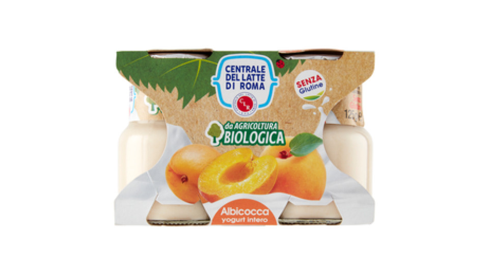 Centrale del Latte di Roma Biologico Yogurt Intero all'Albicocca da Agricoltura Biologica