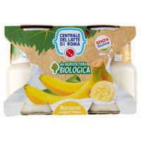 Centrale del Latte di Roma Biologico Yogurt Intero alla Banana da Agricoltura Biologica