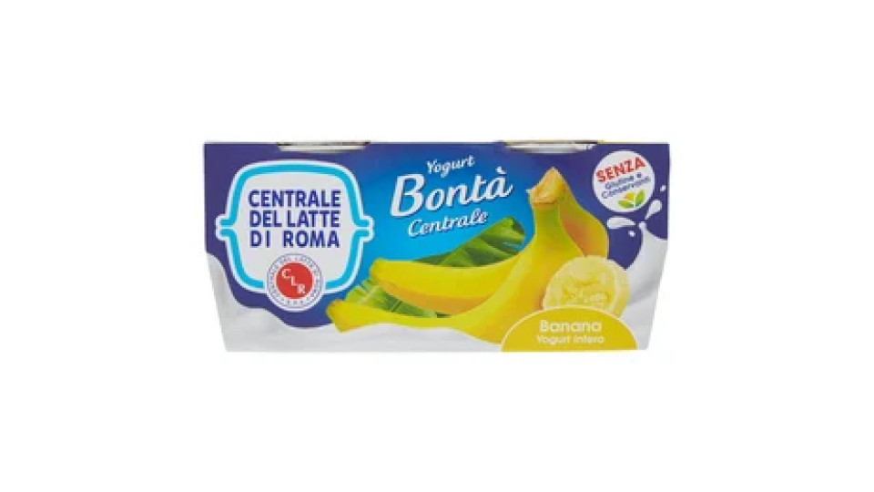 Centrale del latte di Roma Banana yogurt intero