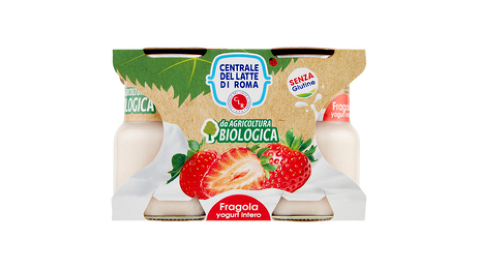 Centrale del Latte di Roma Biologico Yogurt Intero alla Fragola da Agricoltura Biologica