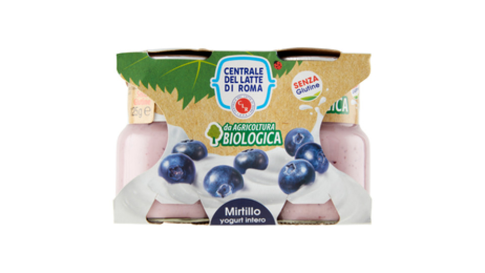 Centrale del Latte di Roma Biologico Yogurt Intero al Mirtillo da Agricoltura Biologica