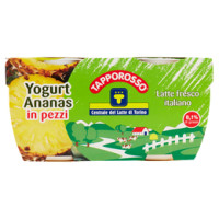 Centrale del Latte di Torino Tapporosso Yogurt Magro Ananas in pezzi