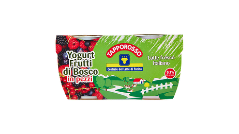 Centrale del Latte di Roma Zero Grassi Frutti di Bosco Yogurt magro con frutta in pezzi