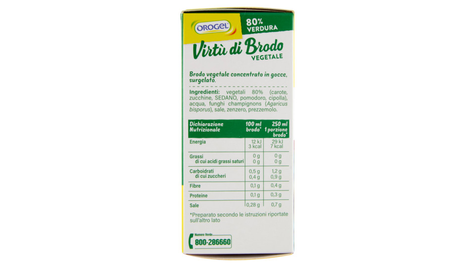 Orogel, Il Benessere virtù di brodo vegetale surgelato