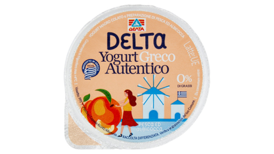 Delta Yogurt greco autentico pesca e albicocca