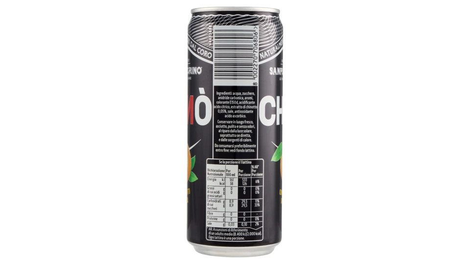 SANPELLEGRINO Bibite Gassate, CHINÒ Lattina da 33 cl Confezione di