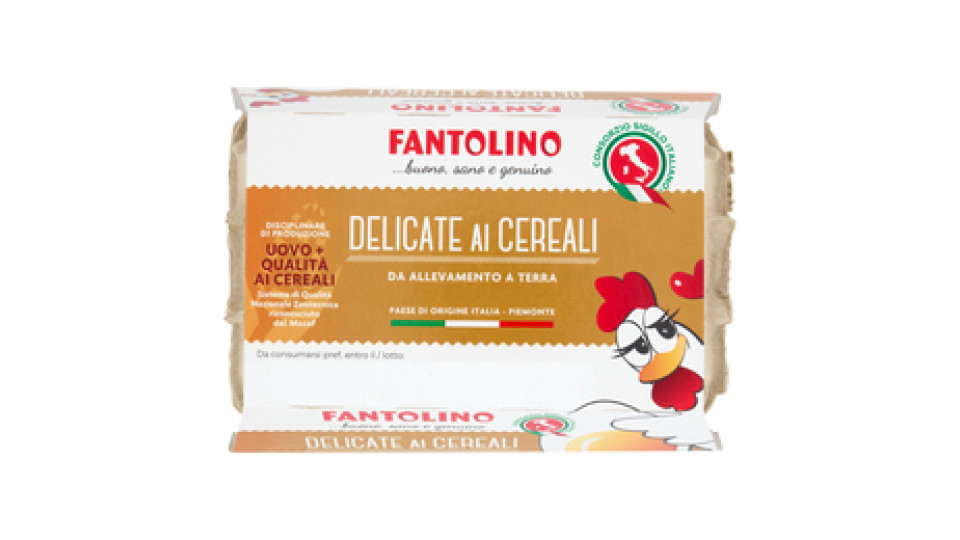 Uova Fantolino Delicato Cascina Uova da Allevamento a Terra 6 uova fresche