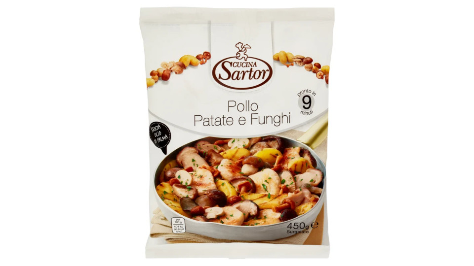 Cucina Sartor, funghi e patate con porcini surgelati