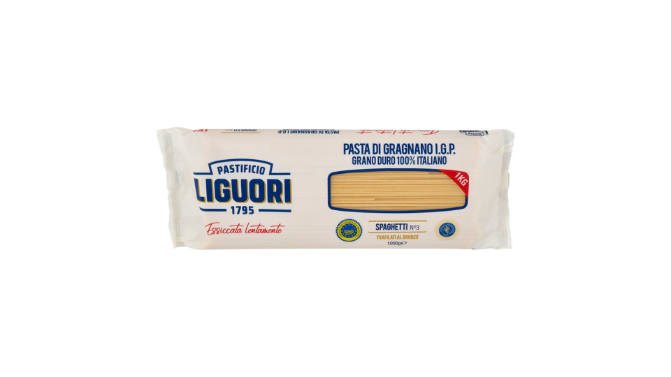 Pastificio Liguori Pasta di Gragnano I.G.P. Spaghetti N°3 1000 g