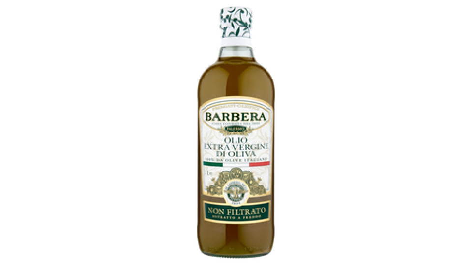 Barbera Olio Extra Vergine di Oliva 100% da Olive Italiane Non Filtrato 1 L