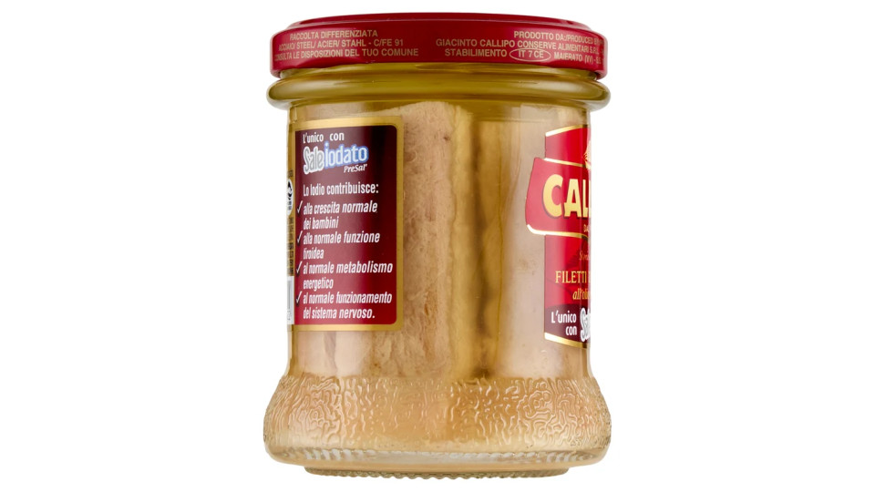 Giacinto Callipo Filetti Tonno Callipo all'Olio di Oliva, Vaso Vetro