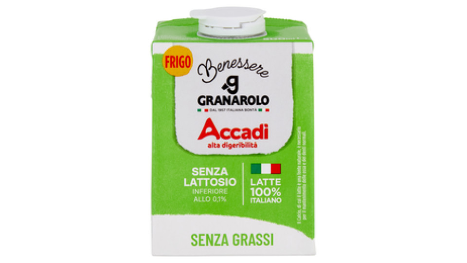 Granarolo, Accadì Lattosio Senza Senza grassi latte UHT scremato ¿ da conservare in frigorifero
