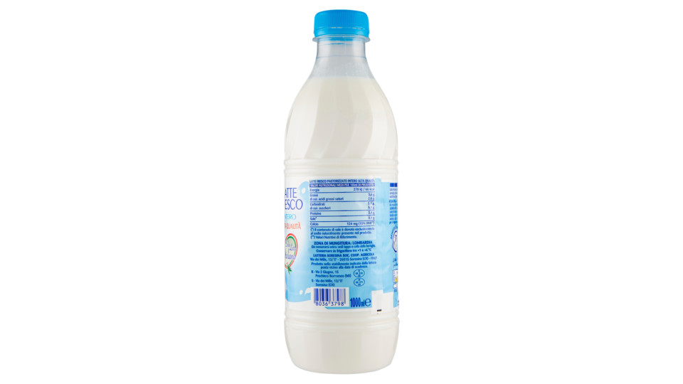 Centrale del Latte Milano latte fresco intero Alta Qualità