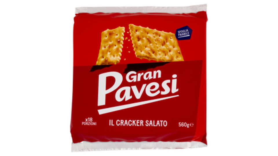 Gran Pavesi il Cracker Salato Grano 100% italiano 560g