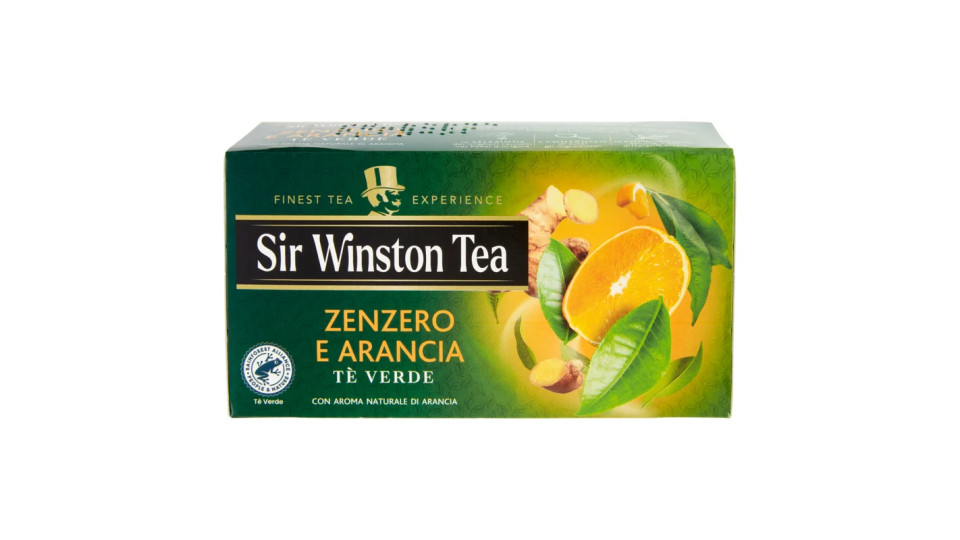 Sir Winston Tea - Tè Verde, Zenzero e Arancia - 20 Filtri [35 gr]