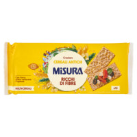 Misura Multicereali Cereali Antichi Crackers Farro, Grano Saraceno e Quinoa 350 g