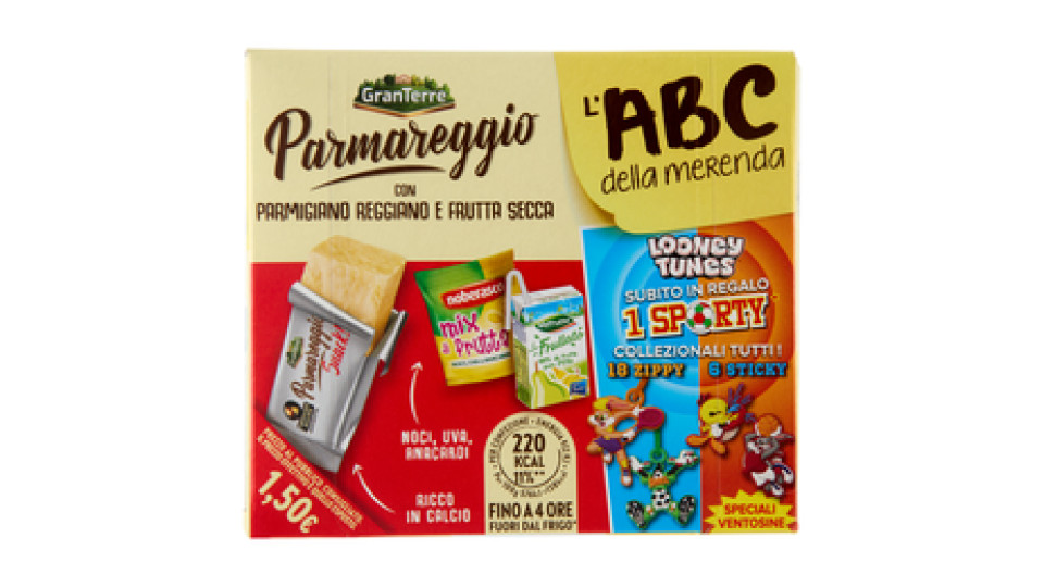 L'abc della Merenda con Parmigiano Reggiano Dop e Frutta Secca