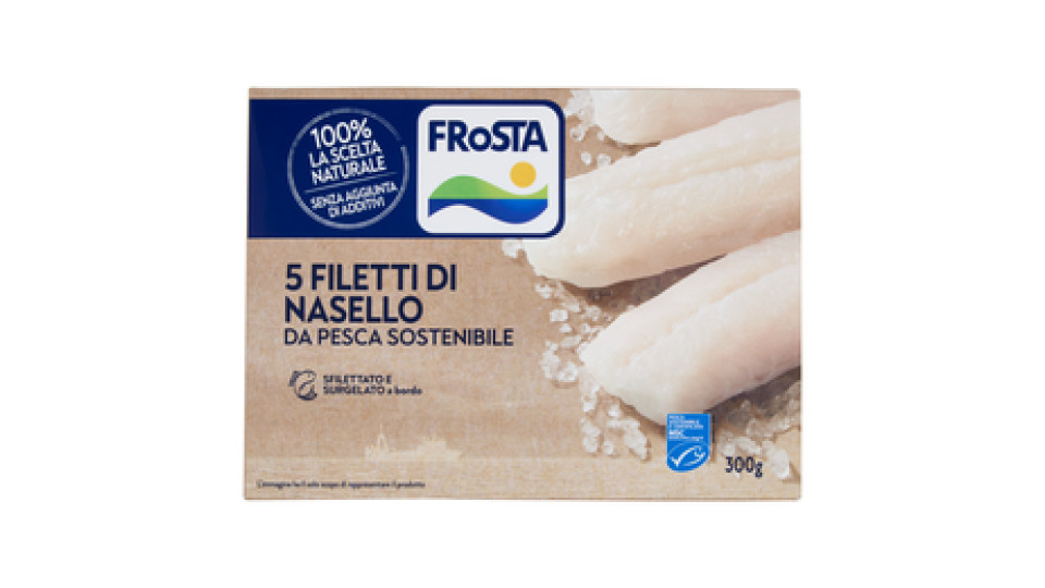 Frosta Filetti da Pesca Sostenibile Nasello Pescato nel Pacifico 300 g