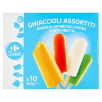 Carrefour Ghiaccioli Assortiti amarena, arancia, gusto menta, limone