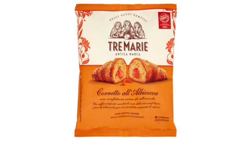 Tre Marie, cornetto all'albicocca surgelato