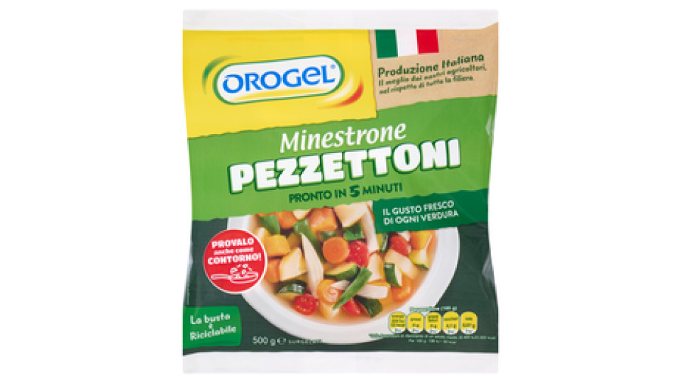 Orogel Minestrone Pezzettoni Surgelati 500 g