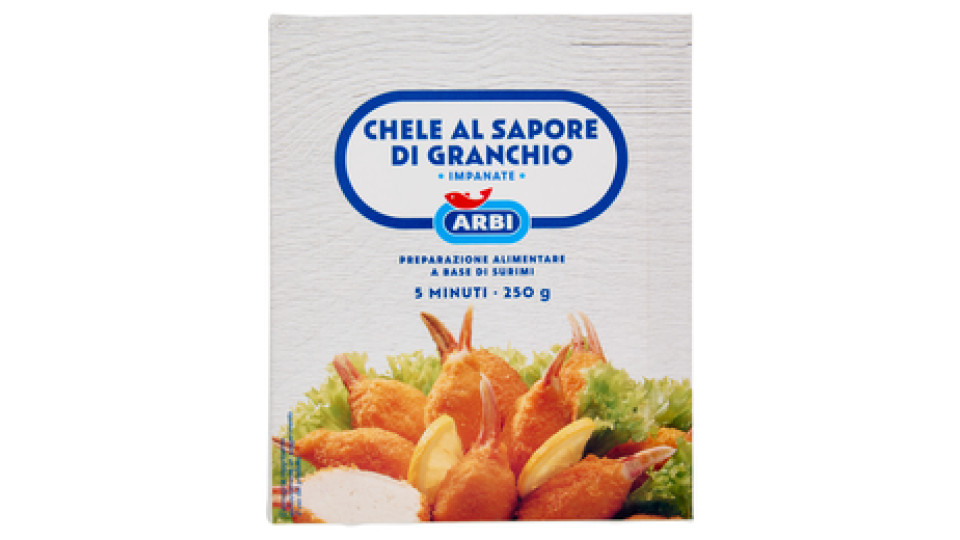 Arbi Chele al Sapore di Granchio Impanate Surgelato