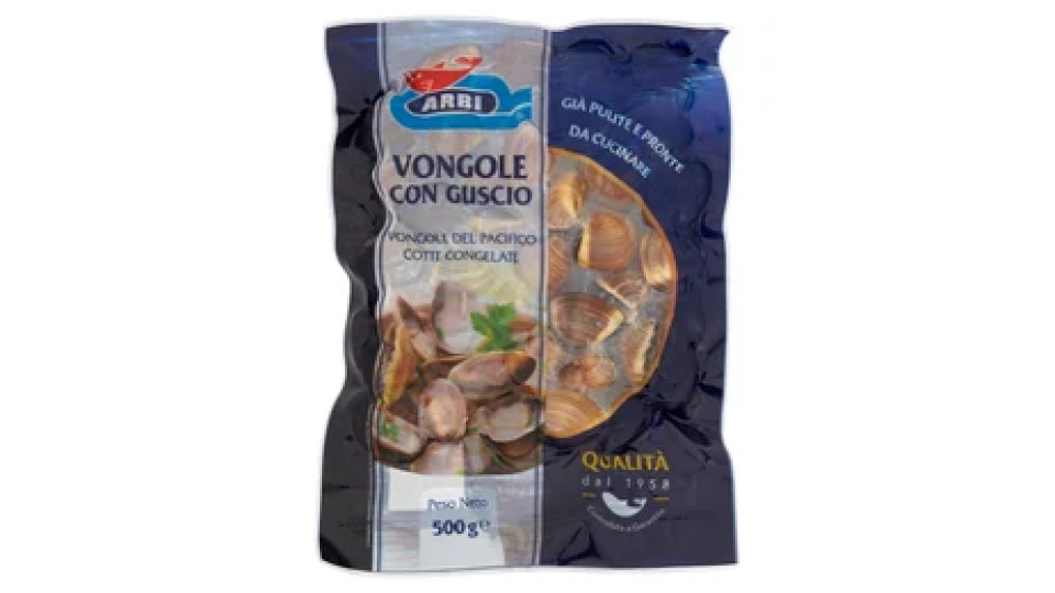 Arbi Vongole del Pacifico Cotte con Guscio Congelate