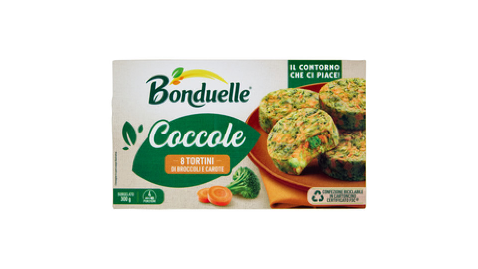 Bonduelle Coccole 8 tortini di broccoli e carote