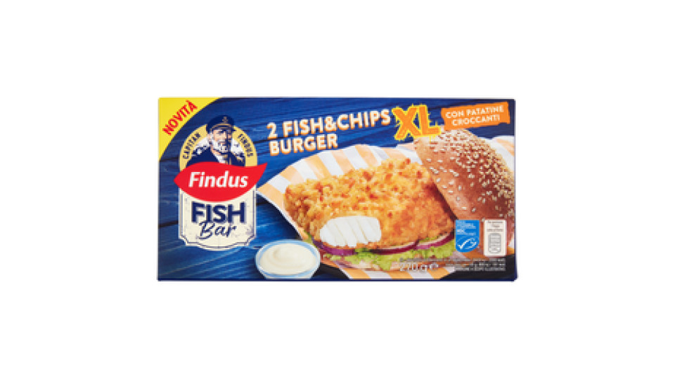 Capitan Findus Fish Chips Burger