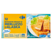 Carrefour Bastoncini di merluzzo impanati Surgelato