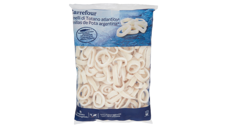 Carrefour Anelli di Totano atlantico* Surgelato 1 kg