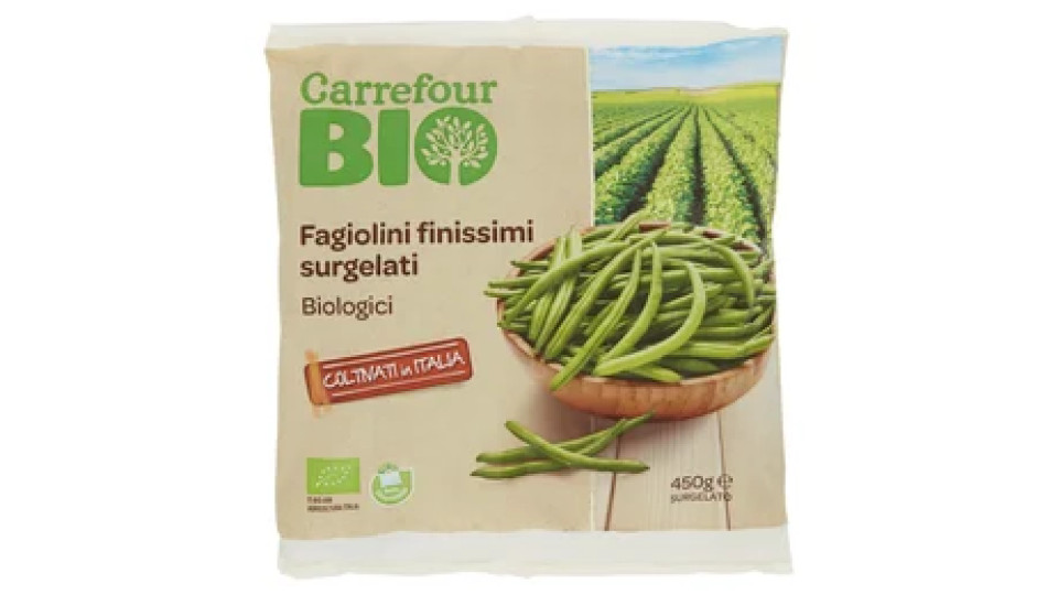 Carrefour Bio Fagiolini finissimi surgelati Biologici