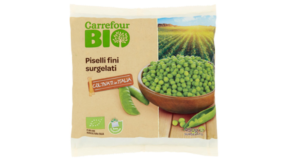Carrefour Bio Piselli fini surgelato