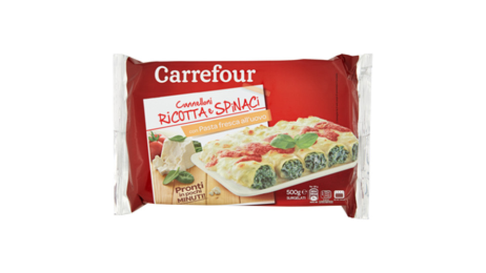 Carrefour Cannelloni Ricotta e Spinaci Surgelati