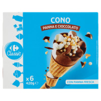 Esselunga, cono alla panna e cioccolato