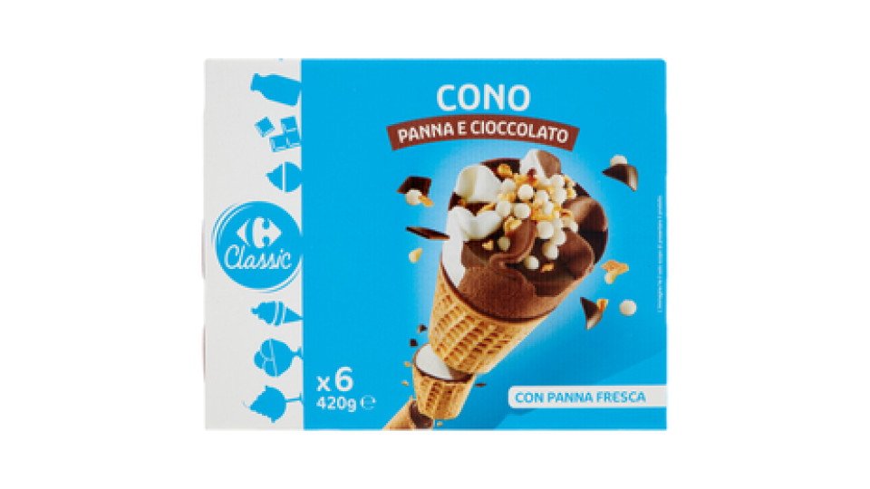 Esselunga, cono alla panna e cioccolato