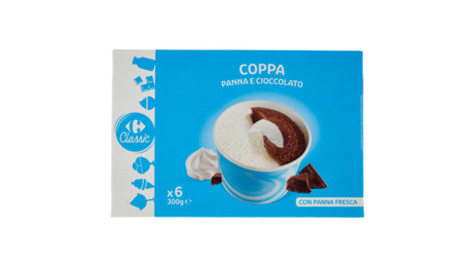 Carrefour Coppa Gelato panna e cioccolato
