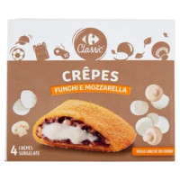 Carrefour 4 Crêpes Mozzarella e  Formaggi surgelate
