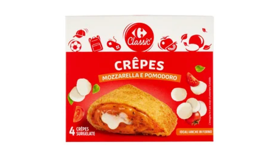 Carrefour 4 Crêpes Mozzarella e Pomodoro Surgelate