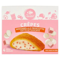 Carrefour 4 Crêpes Prosciutto Cotto e Mozzarella Surgelate