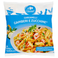 Carrefour Garganelli Gamberi e Zucchine Surgelati