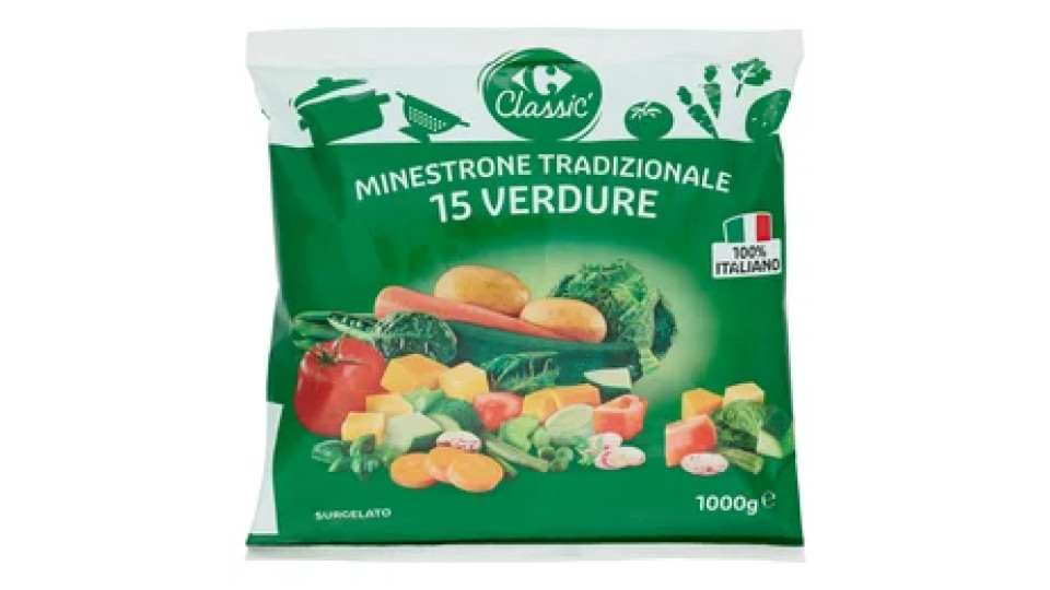 Carrefour Minestrone con 15 verdure Surgelato