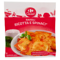 Ravioli con Ricotta e Spinaci