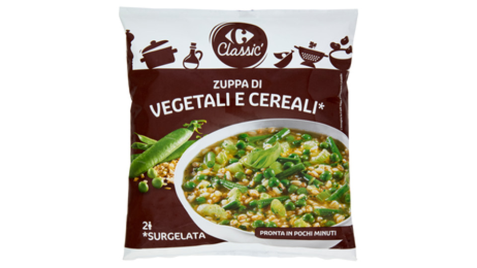 Carrefour Zuppa di Vegetali e Cereali Surgelata