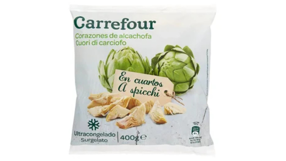 Carrefour Cuori di carciofo a spicchi Surgelato