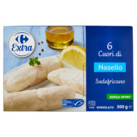 Carrefour Cuori di Nasello Sudafricano Surgelato 6 pezzi